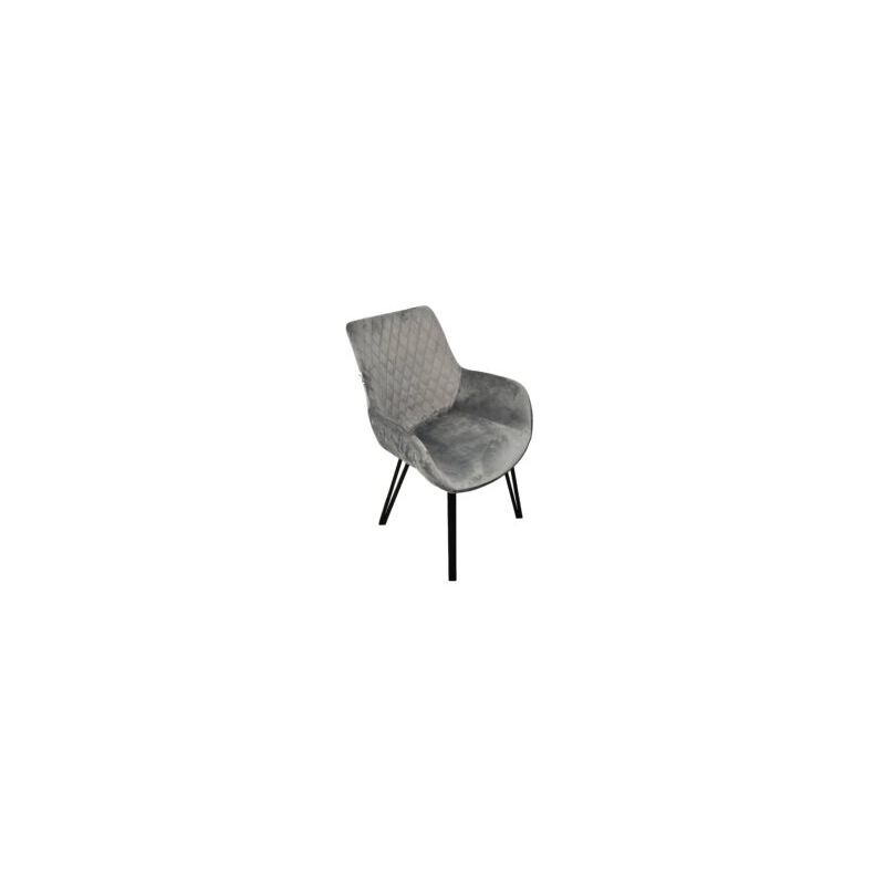 Chaise de Salle à Manger – Chaise de Cuisine Moderne – Chaise Confortable – Lot de 2 – Gris Foncé - Maxxhome