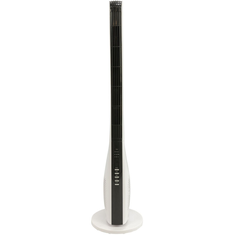 MaxxHome Ventilateur Colonne - Oscillant - Silencieux - avec Télécommande - Minuterie 12h - 40W - Blanc