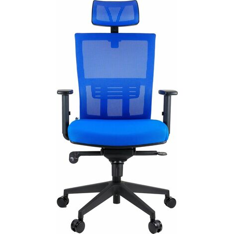 MaxxHome Luxe Mesh Ergonomic Office Chair - Haut de gamme - Bleu