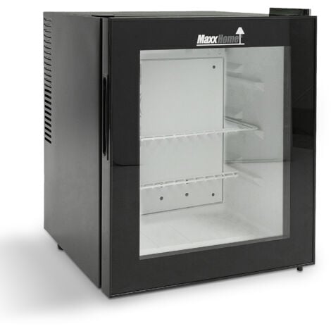 MAXXHOME 52x44x44 cm - Thermoelektrischer Kühlschrank - Außenküche - 220V-240V - Autonomer Tischkühlschrank mit stiller Operation - 26 dB - Schwarz