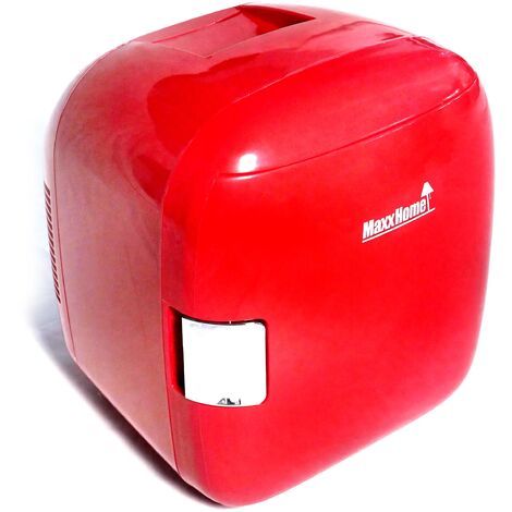 MaxxHome Réfrigérateur - Mini Frigo - 9 L - Pour Maquillage - 32 x 29 x 30 cm - Rouge