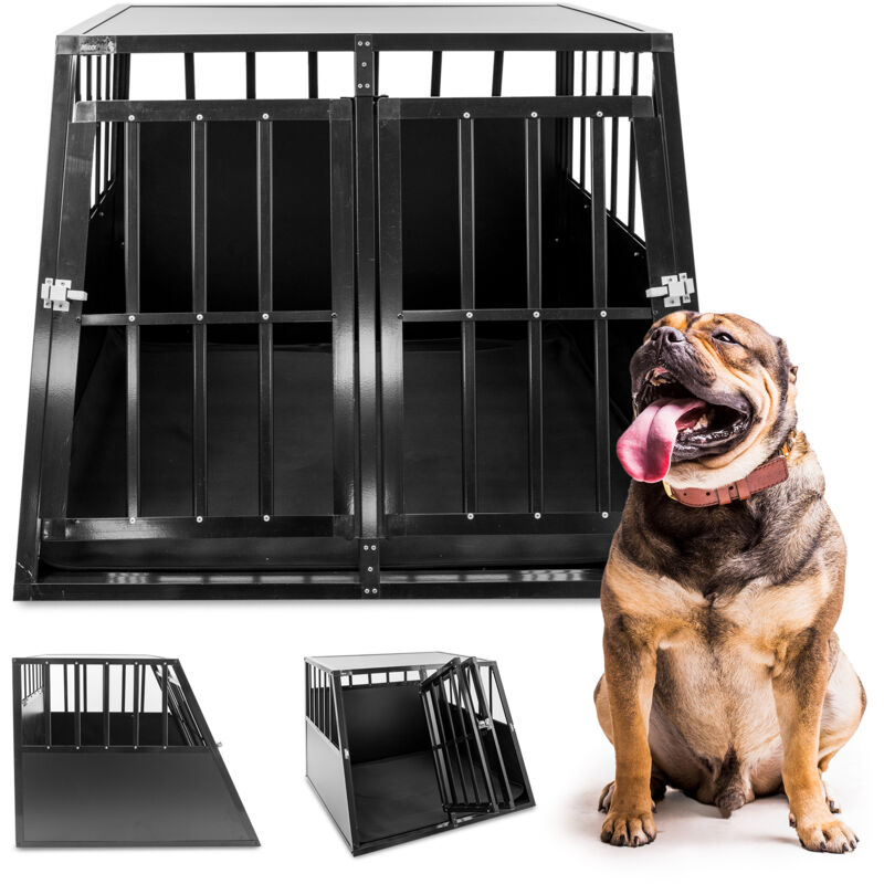 Maxxpet - AutoBench pour chien - Banc de transport - Banc pour chien pour coffre de voiture - Banc 2 portes - 96x91x70cm