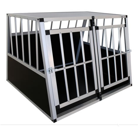 Cage transport ALU MDF caisse transport chien cage voiture - Ciel