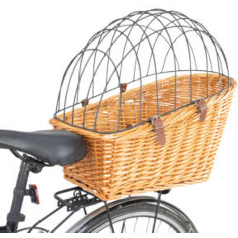 MaxxPet Canasta para bicicleta para perros - para portaequipajes - 55x35x51,5 cm - marrón