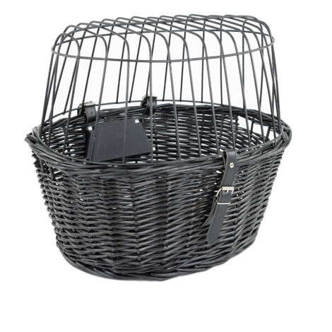 MaxxPet Cesta de bicicleta perro - Cesta para perros - Manillar delantero de bicicleta - 46,5x37,5x40,5 cm - Negro