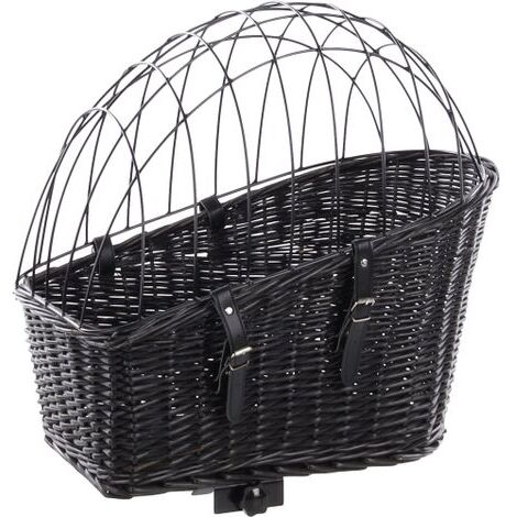 MaxxPet Cestino per bicicletta per cani – per portabagagli – 55 x 35 x 51,5 cm – nero