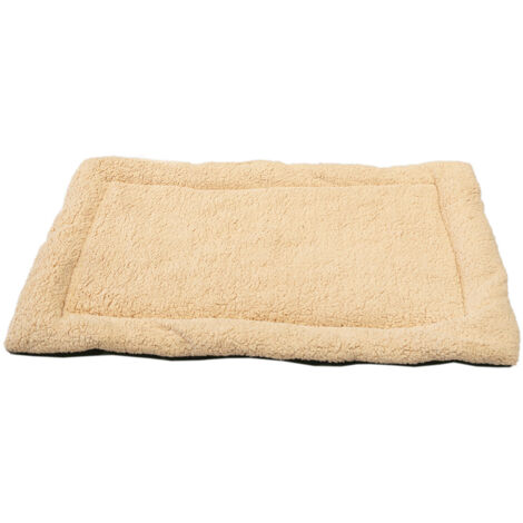 MaxxPet Cojín para perros de 58 x 40 cm, cojín para perros y gatos, cojín para caja de perros, cama para perros, cojín para perros, color crema
