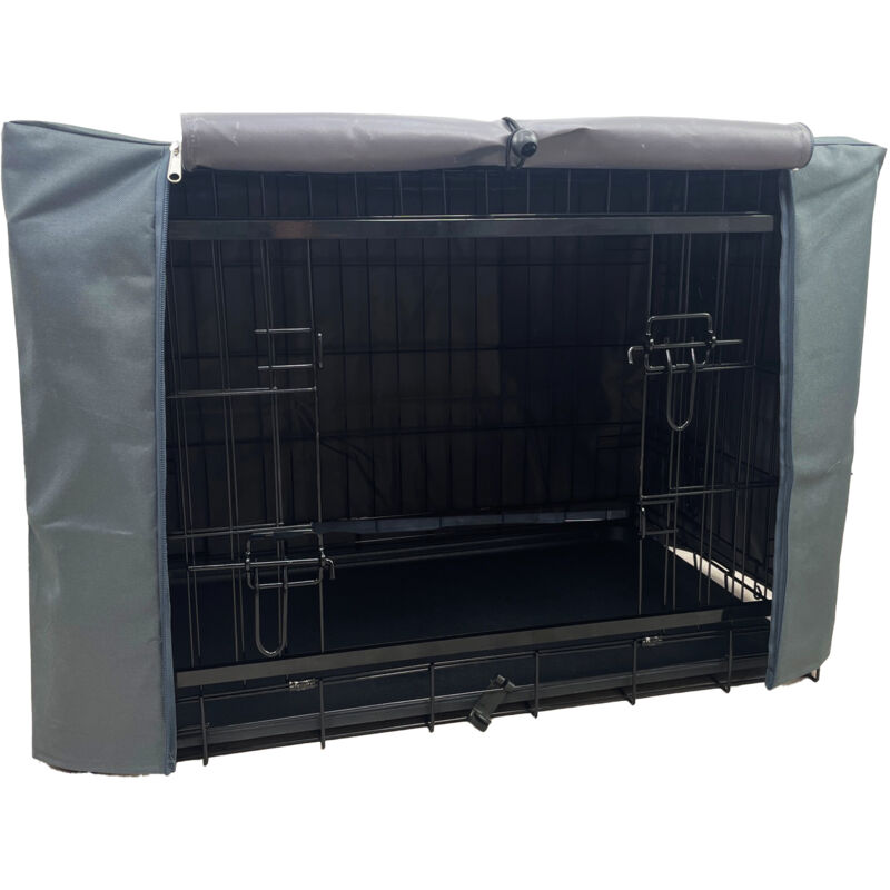 Maxxpet - Housse pour Cage à Chiens 122x74x81 cm - Housse de Banc - Housse de Cage à Chiens - Housse de Banc - Noir
