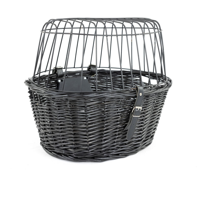 Panier de vélo chien - Panier chien vélo - Guidon de vélo avant - 46,5x37,5x40,5 cm - Noir - Maxxpet