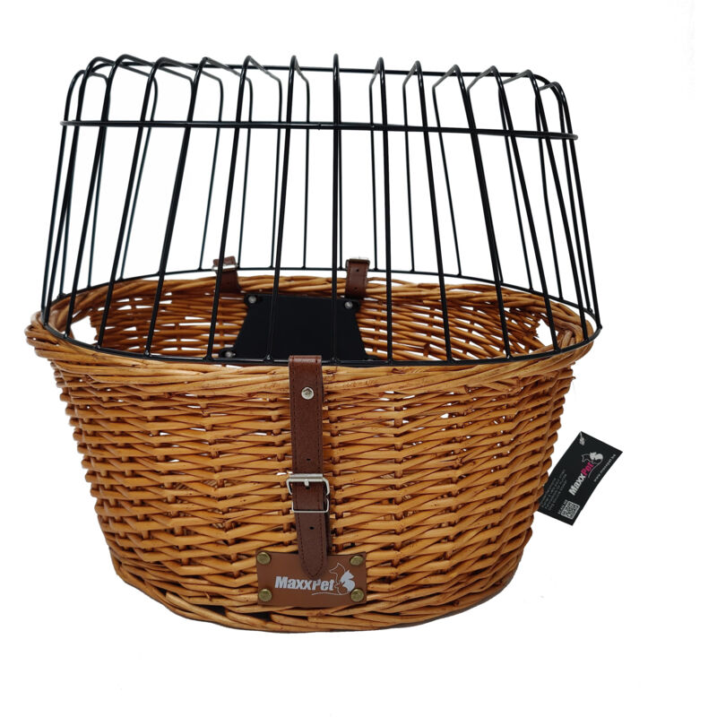 Panier de Vélo pour Chien - Panier pour Vélo - à l'Avant du Guidon - 45x38x47 cm - Maxxpet
