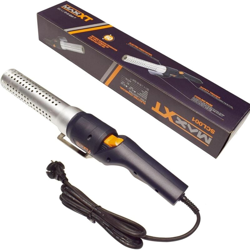 Allumage électrique de feu de charbon de bois Allumeur de barbecue Allumage de gril pour gril de charbon de bois Foyers de campings et cheminées Sans