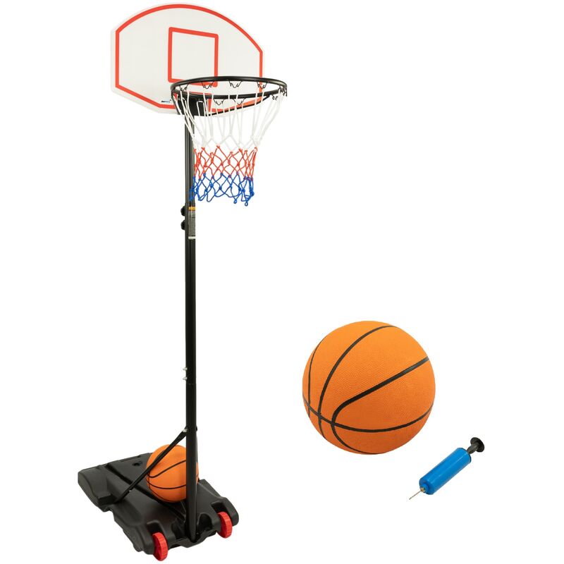 Maxxtoys - Support de Basket - Incluant Basket-ball - 3 Pièces - 165-205 cm - black