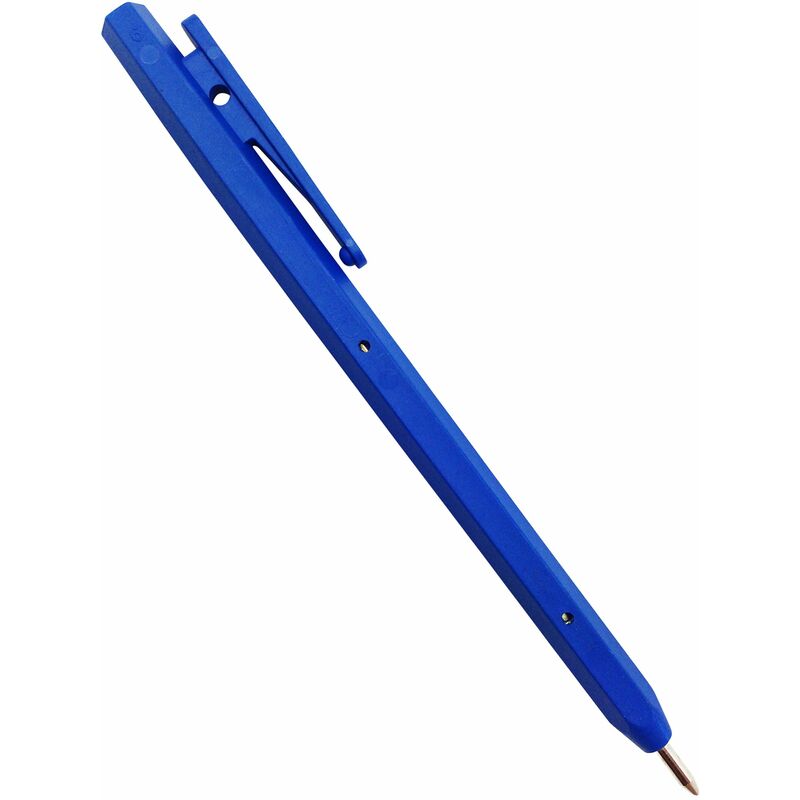 Image of Eco2100 C-2/2 Penna detectable por di metalli e raggi x, inchiostro normale, con clip, 50 pezzi, fusto blu, inchiostro blu - Maya Professional Tools