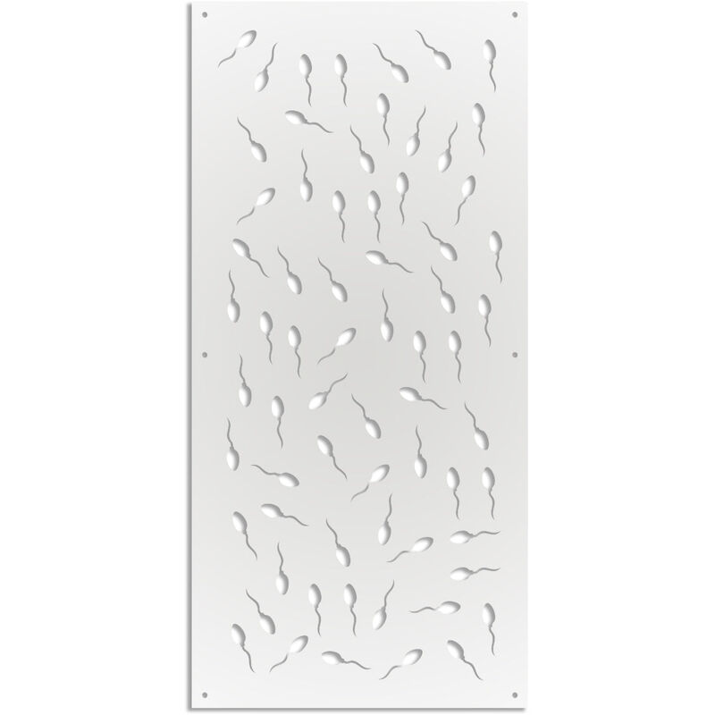 Image of MAYBE LIFE - Pannello in PVC traforato - Parasole - Misura: 47x94 cm - Colore: bianco
