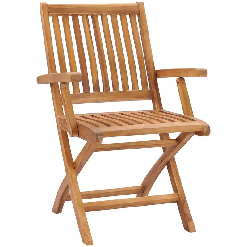 Mayfair Folding Garden Chairs 8 pcs Solid Teak Wood