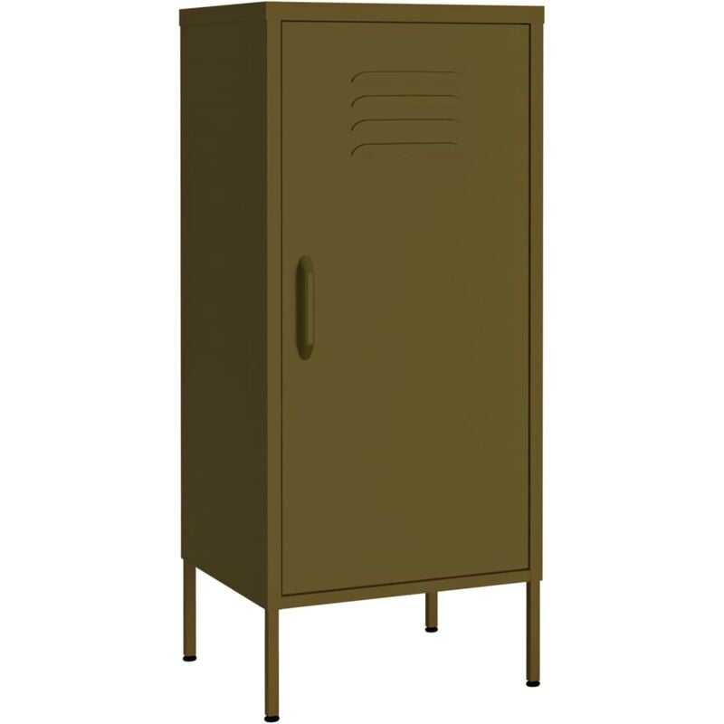 Berkfield Home - Mayfair Storage Cabinet Olive Green 42.5x35x101.5 cm Steel