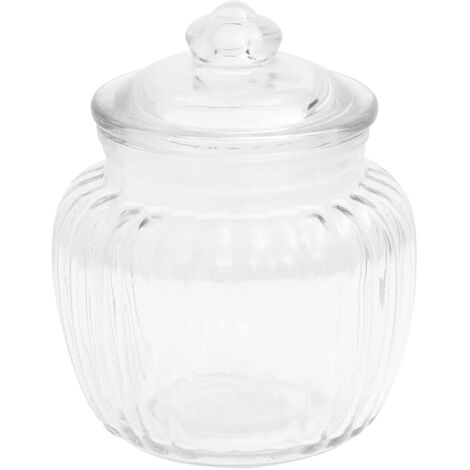 Glass Storage Jars Airtight Clip Top Lid Food Preserve Preserving Jar 1.5L  x6