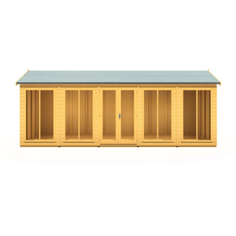 Mayfield 20 x 6 Summerhouse - Wood - L179 x W595 x H240.9 cm