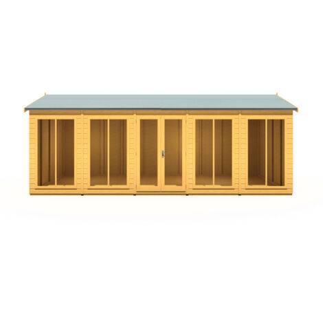 Mayfield 20 x 8 Summerhouse - Wood - L239 x W595 x H229 cm