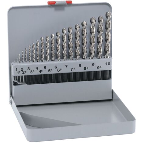 MAYKESTAG Spiralbohrer-Kassette DIN338Forte HSS Co5 1-10 mm 19-teilig