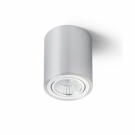 MAYO R spot de plafond inclinable en aluminium brossé 230V LED 9W 36° 2700K