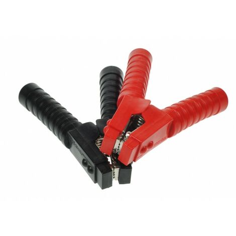 2x Red 2x Black 600amp MP344 4 Insulated Battery Cable Clips for Jump Leads 