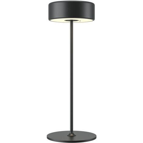 Maytoni AI Collaboration Lampada da tavolo moderna a LED integrata ricaricabile dimmerabile nera con controllo touch 120lm