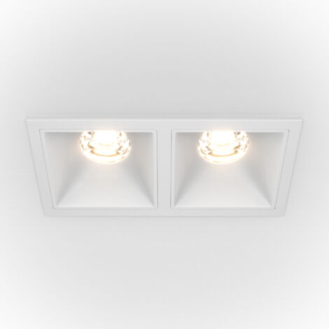 Maytoni Alfa LED Doppio faretto da incasso bianco, 1100lm, 4000K