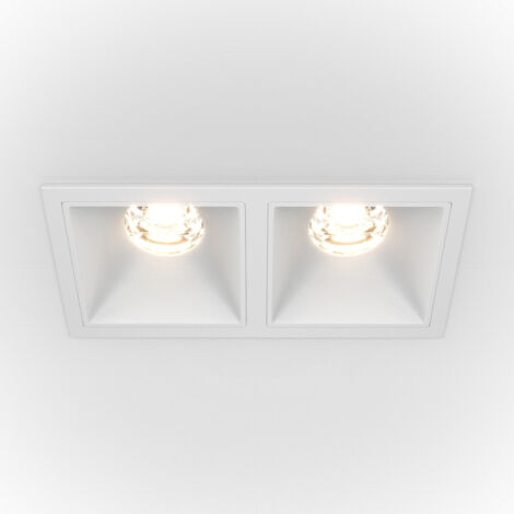Maytoni Alfa LED Doppio faretto da incasso dimmerabile bianco, 1000lm, 3000K