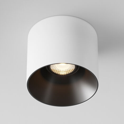 Maytoni Alfa LED Downlight à montage en surface à intensité variable Blanc, Noir, 2000lm, 3000K