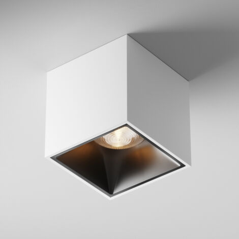 Maytoni Alfa LED Downlight Carré Dimmable Monté en Surface Blanc 3000K