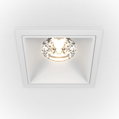 Maytoni Alfa LED Downlight Encastré Carré Dimmable Blanc, 1150lm, 3000K