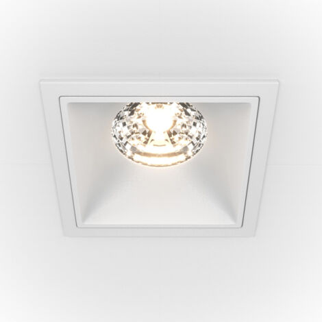 Maytoni Alfa LED Downlight Encastré Carré Dimmable Blanc, 1250lm, 4000K