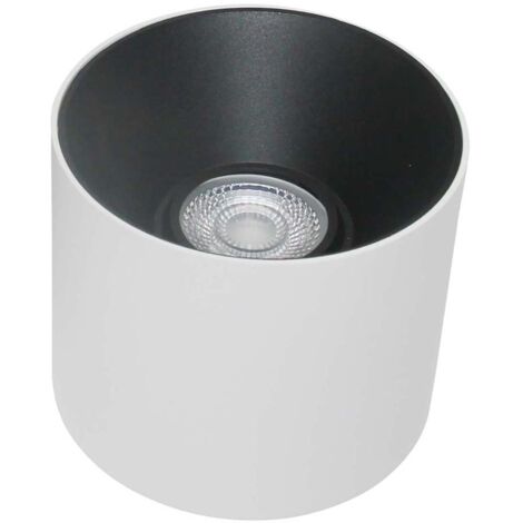Maytoni Alfa LED Downlight monté en surface blanc, noir, 10cm 3000K
