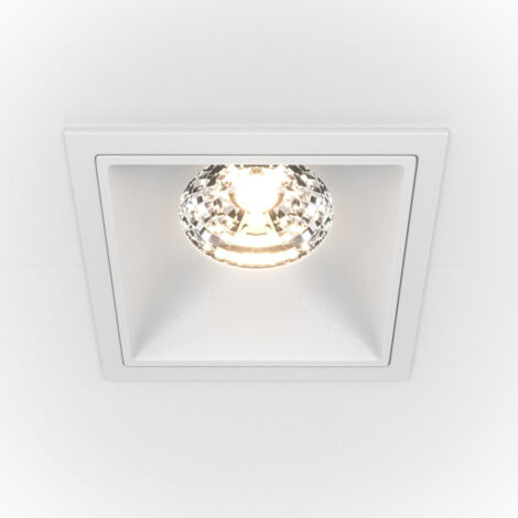 Maytoni Alfa LED Faretto da incasso quadrato dimmerabile bianco, 1250lm, 4000K