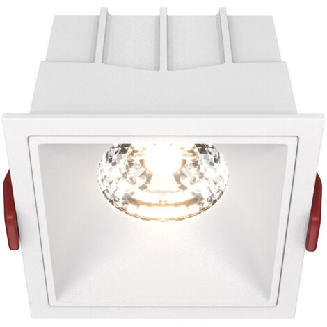 Maytoni Alfa LED faretto incasso quadrato bianco 15W 3000K