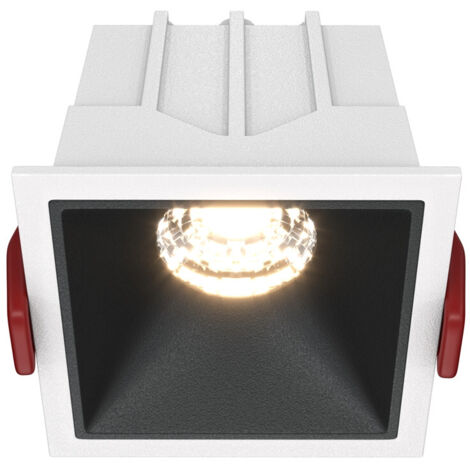 Maytoni Alfa spot encastré carré LED 10W 3000K blanc