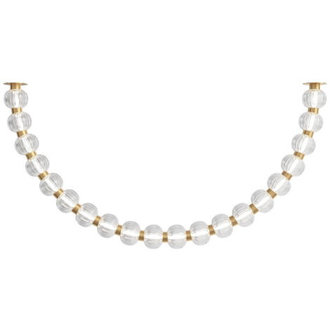 Maytoni Amulet Plafoniera moderna in oro 3000K 2200lm con paralume in vetro
