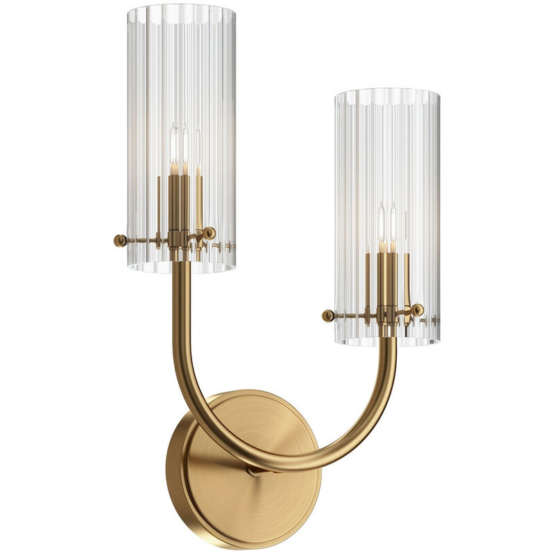Arco Neoclassic Wall Lamp Brass, Glass Shade - Maytoni