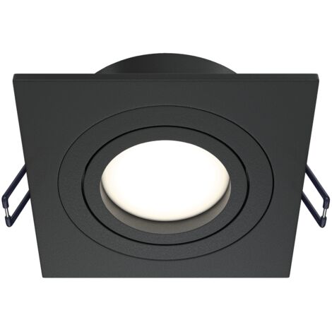 Maytoni Atom faretto incasso quadrato nero GU10 dimmerabile