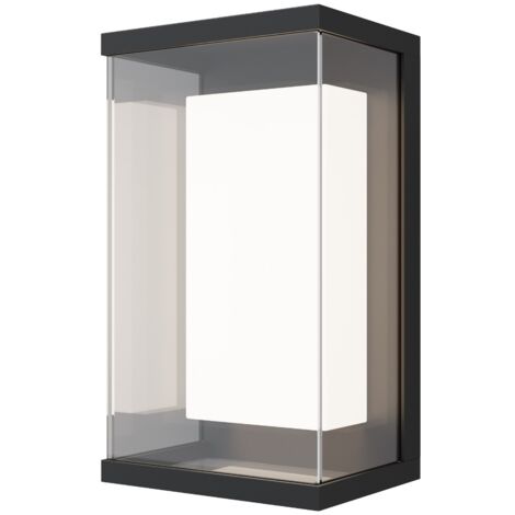 Maytoni Baker Street Lampada da parete moderna per esterni nera 3000K 420lm IP65