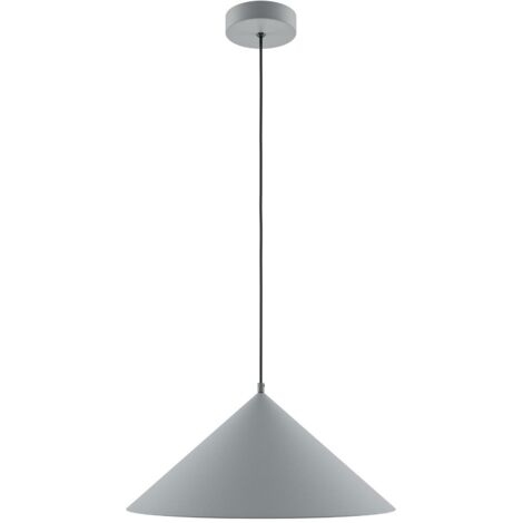 Maytoni Basic Cone Lampadario moderno a cupola da 35 cm, grigio, 1xE27
