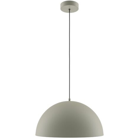 Maytoni Basic Dome Lampadario moderno a cupola da 35 cm, colore cachi, paralume grigio 1xE27