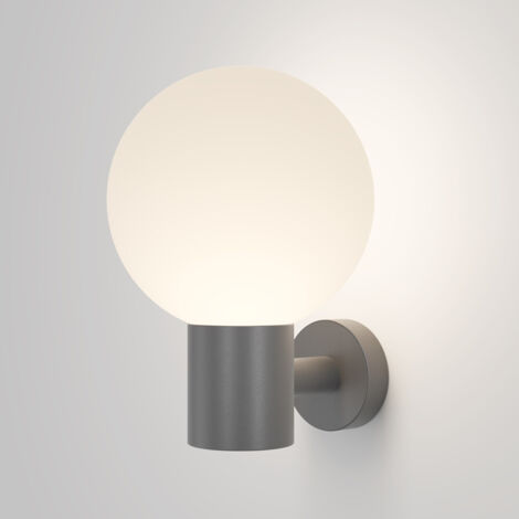 Maytoni Bold II Lampada da parete per esterni Globe grigia IP54 1xE27