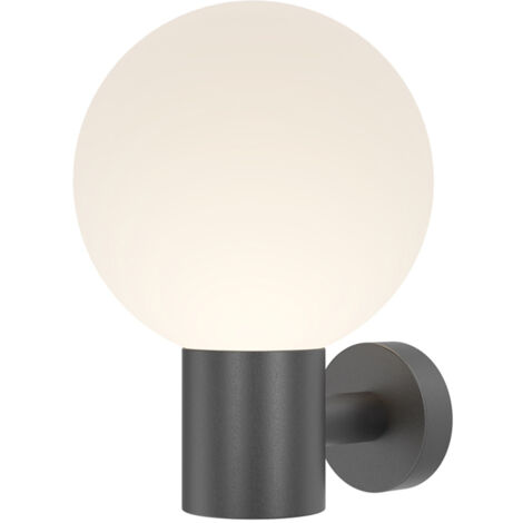Maytoni Bold II Lampada da parete per esterni Globe nera IP54 1xE27