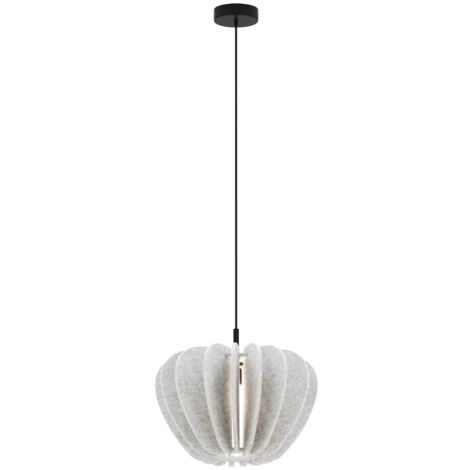Maytoni Cambio Lampadario moderno a sospensione nero 1xE27 paralume argento