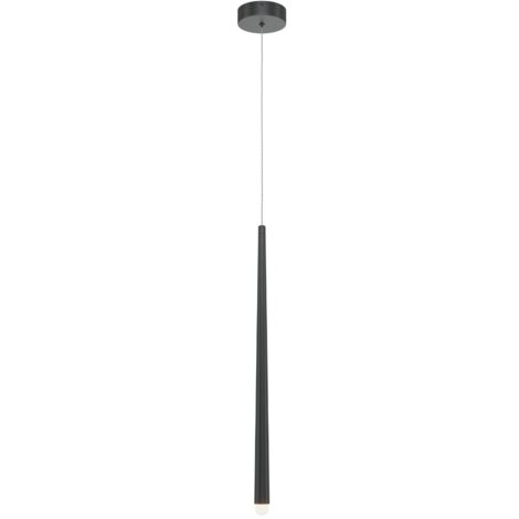 Maytoni Cascade Lampada a sospensione moderna e sottile, nera, 400 lm, 1 LED