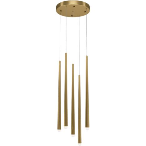 Maytoni Cascade Lampadario a sospensione moderno a grappolo in ottone 2250lm 5xLED