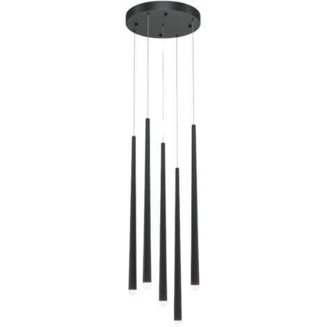 Maytoni Cascade Lampadario a sospensione moderno Cluster nero 2400lm 5xLED