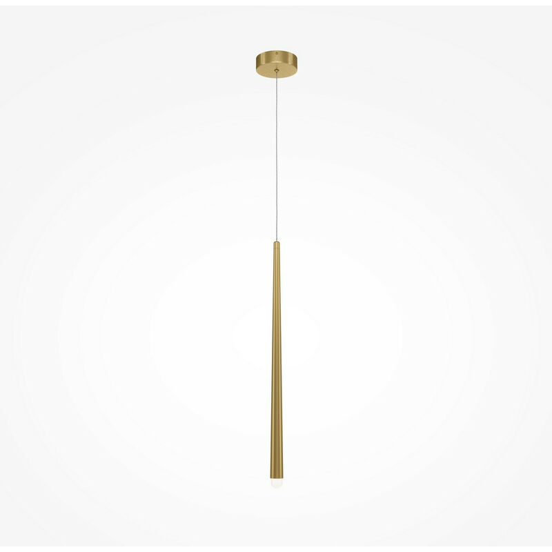 Maytoni Cascade Plafonnier moderne à suspension mince en laiton LED intégrée 4000K